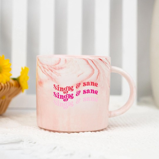 Valentines Day, Retro Valentine, Coquete Valentine Marble Mugs