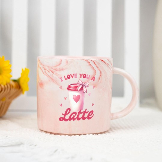 I love you a Latte Marble Mugs