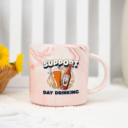 Support Day Drinking Marble Mugs