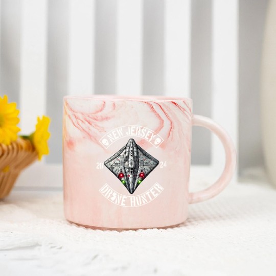 New Jersey Drone Hunter | NJ Drones Aliens UAPs Marble Mugs
