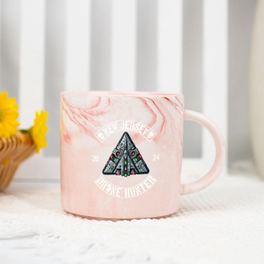 New Jersey Drone Hunter | NJ Drones Aliens UAPs Marble Mugs