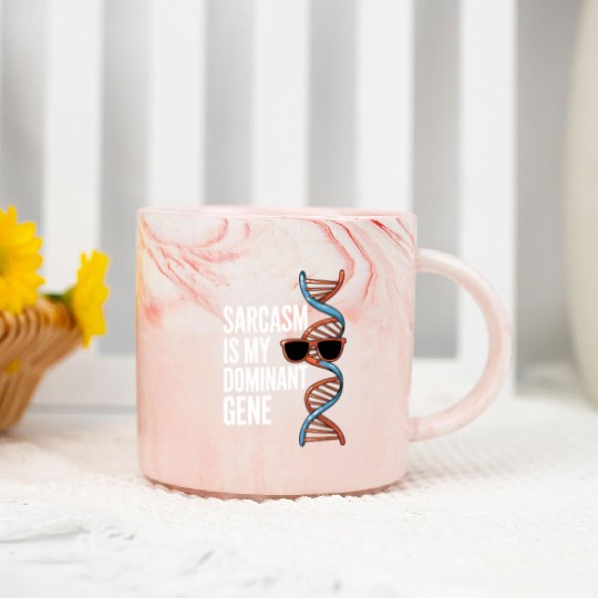 Sarcastic Genealogy DNA Test Genetics Biologist Marble Mugs