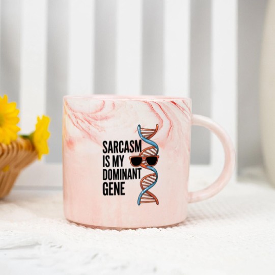 Sarcastic Genealogy DNA Test Genetics Biologist Marble Mugs