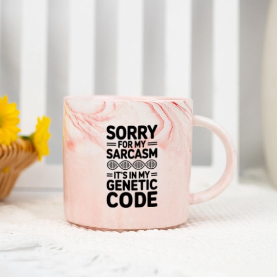 Sarcastic Genealogy DNA Test Genetics Biologist Marble Mugs