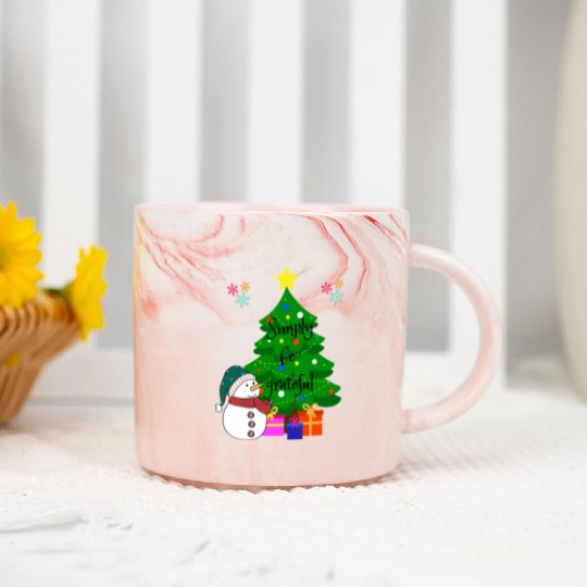 Simply be grateful Marble Mugs
