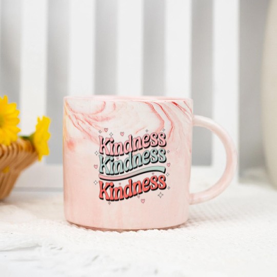 Kindness in Pastels - Spread the Love Marble Mugs