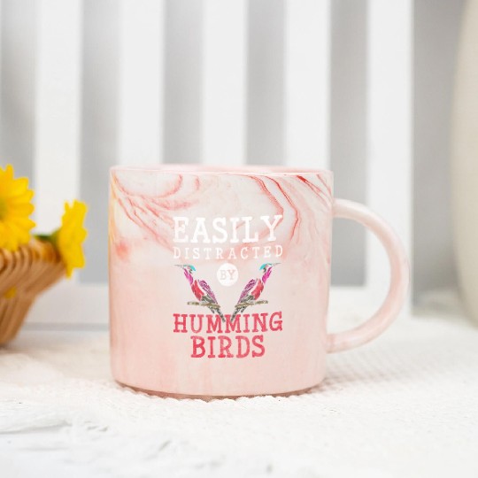 Hummingbird Animals Species Protection Nature Marble Mugs