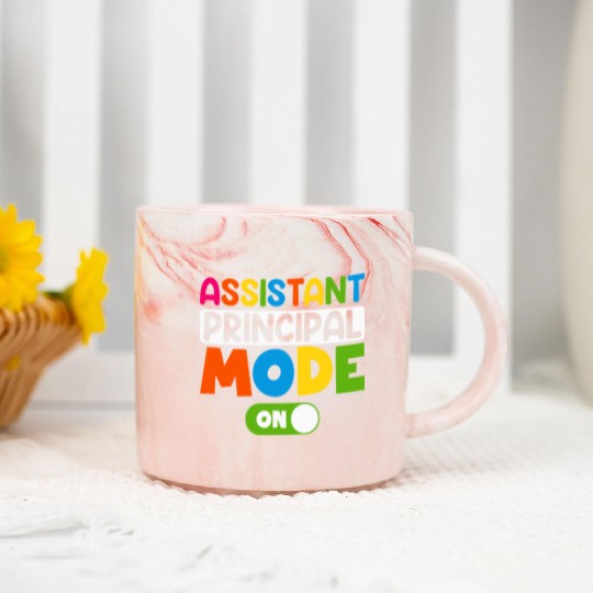 Assistant Principal Mode On 100 days of school Marble Mugs