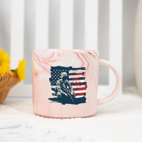 US Memorial Day Marble Mugs