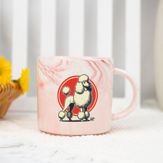 Majestic Poodle Marble Mugs