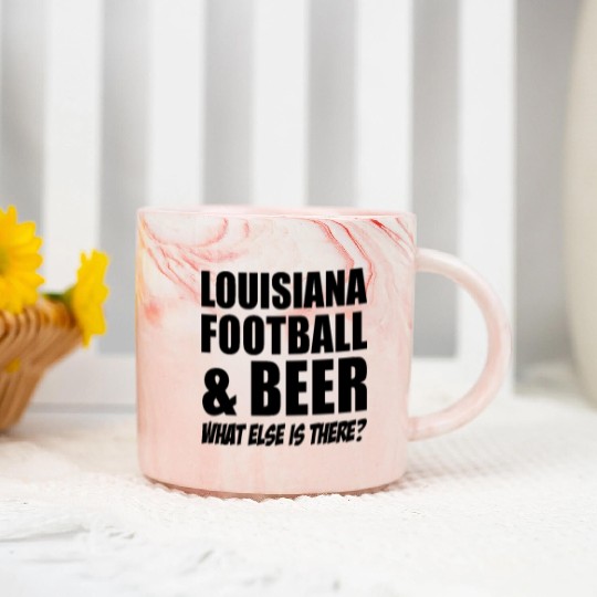 LOUISIANA American Football Beer Marble Mugs