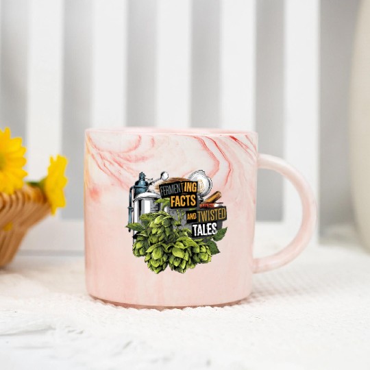 Craft Beer Brewing & True Crime Twisted Tales Marble Mugs