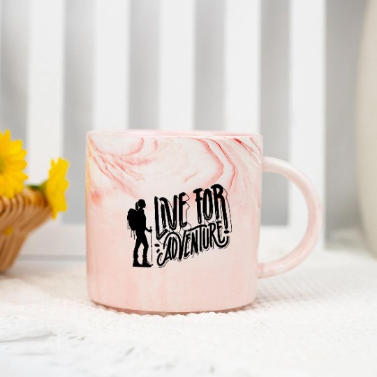 Live For Adventure Marble Mugs