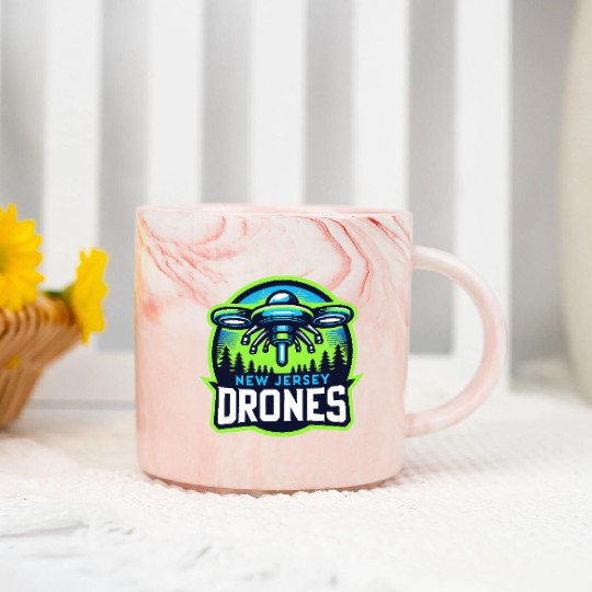New Jersey Drones Marble Mugs