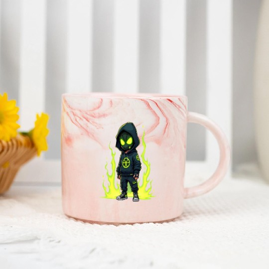 Toxic Menace - Radioactive Streetwear Warrior Marble Mugs