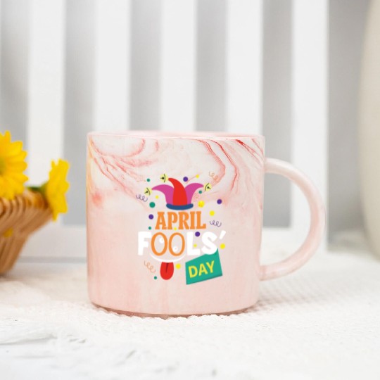 funny April fools Day April 1st prank and funny Marble Mugs