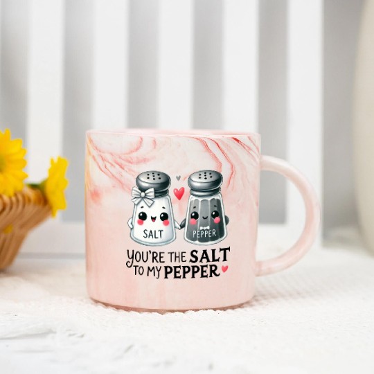 Salt to my Pepper Marble Mugs