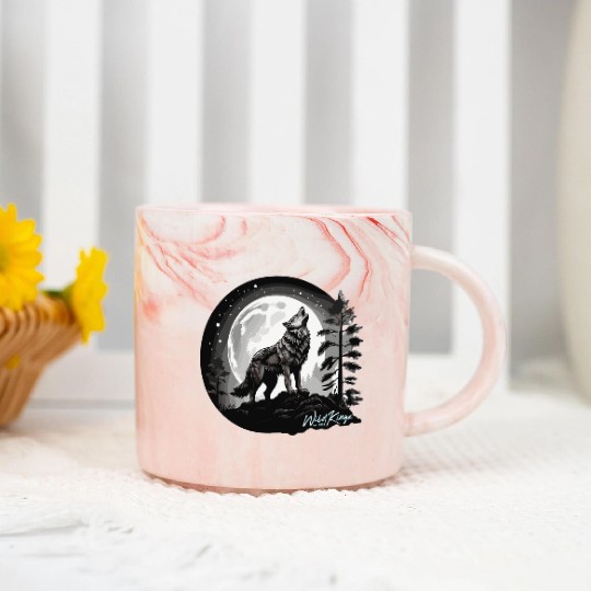 Full Moon Marble Mugs