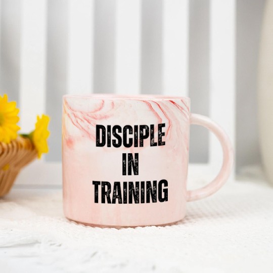 Disciple in training barbell Christian Marble Mugs