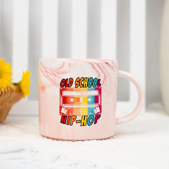 Retro 80s Style design – Perfect for Nostalgia Fa Marble Mugs