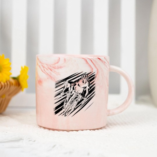 Cycling Marble Mugs