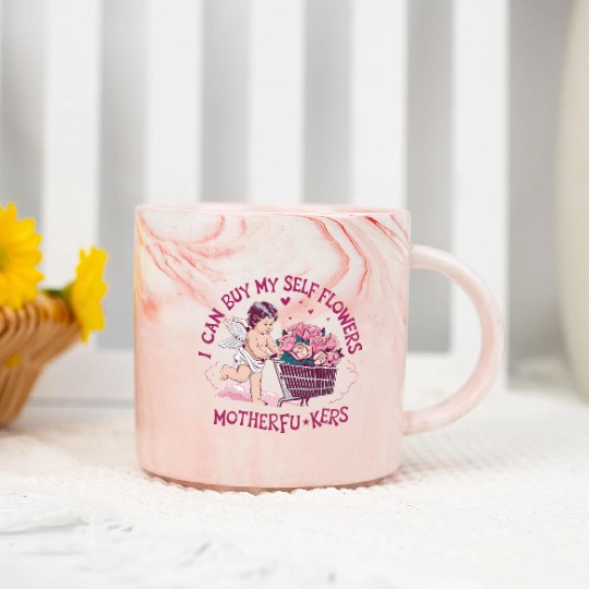 I Can Buy My Own Flowers Self-Love is the Best Lov Marble Mugs
