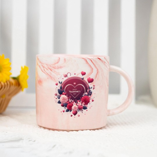 Happy Valentine's day Marble Mugs
