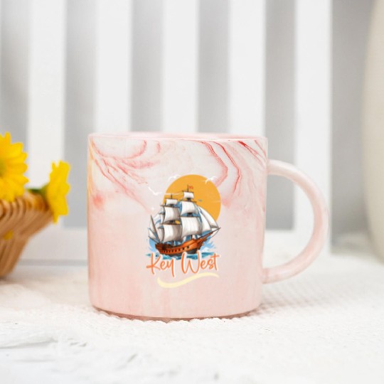 KEY-WEST FLORIDA Sunshine-State Florida Keys Marble Mugs