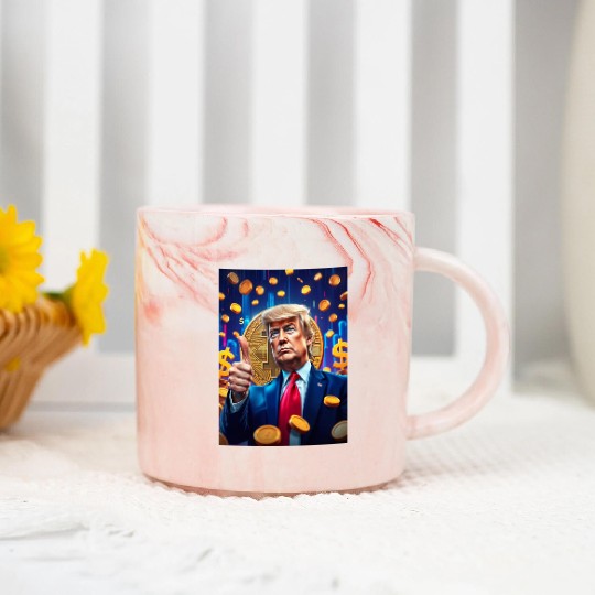 "Trump Digital" Marble Mugs