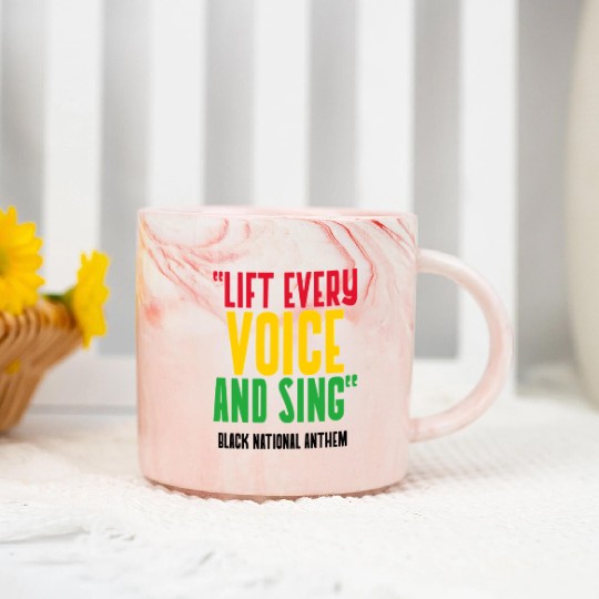 LIFT EVERY VOICE and SING Marble Mugs