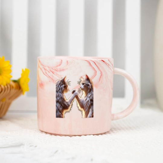 Classic cat Marble Mugs