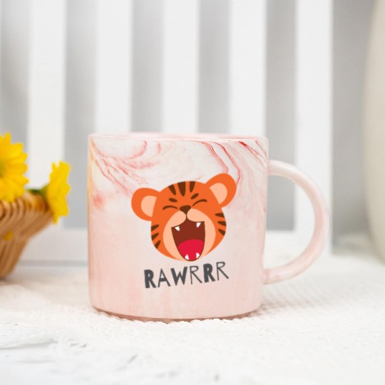baby tiger Marble Mugs