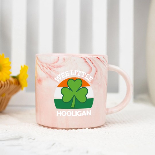 Wee Little Hooligan Great Saint Patrick Day Gift Marble Mugs