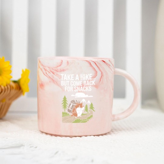 Take A Hike But Come Back For Snacks Hamster Marble Mugs