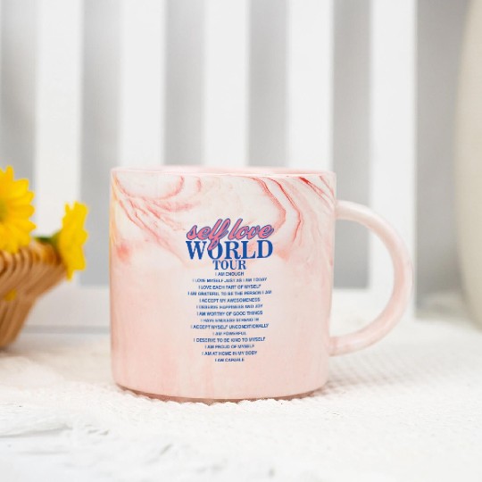 Selflove World Tour Marble Mugs
