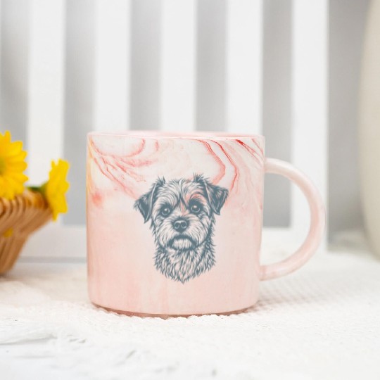 Furry Friend Forever – Dog Lovers' Design Marble Mugs