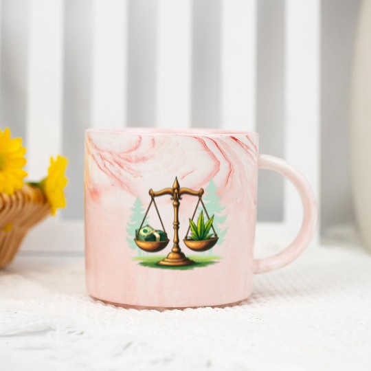 Eco Balance – Nature & Economy in Harmony Marble Mugs