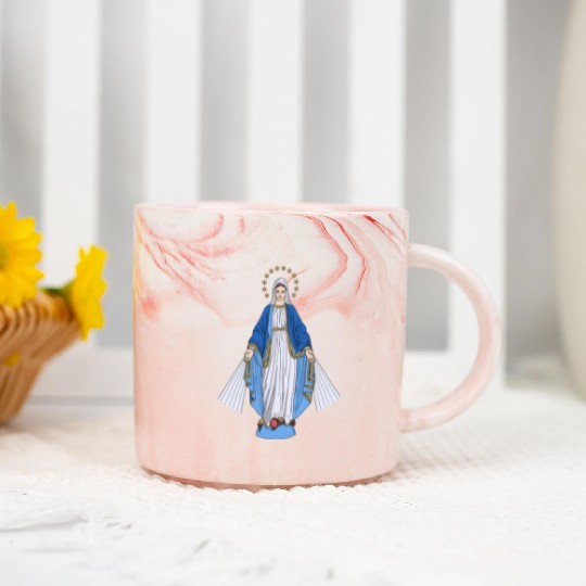 Mother Mary Marble Mugs