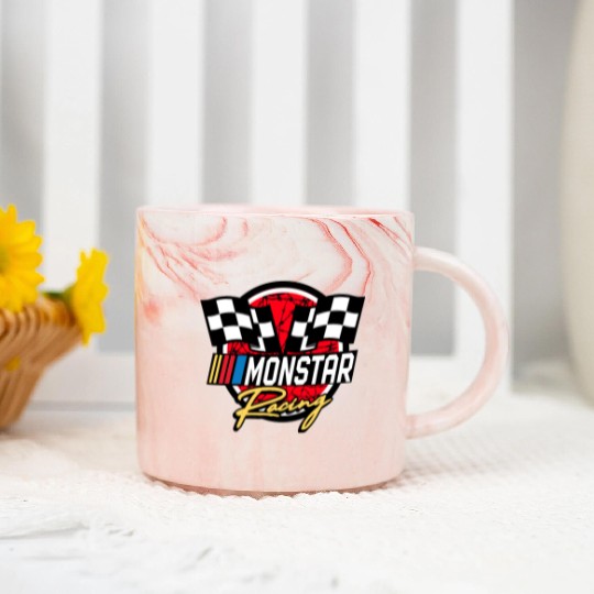monstar racing barbed wire Marble Mugs