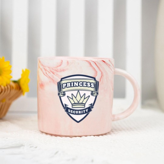princess security birthday Marble Mugs