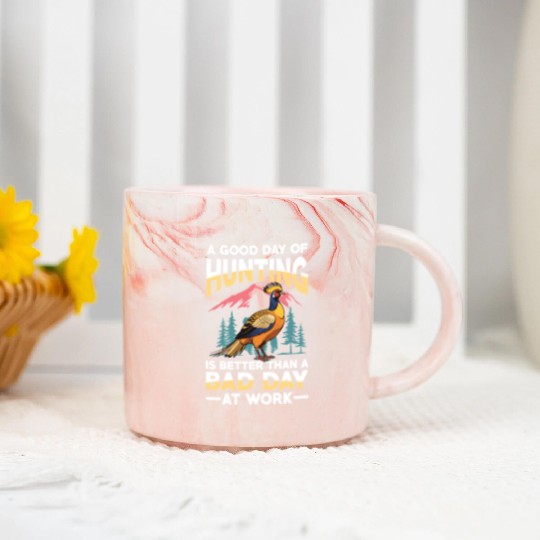 Pheasant Hunting for Hunters Marble Mugs