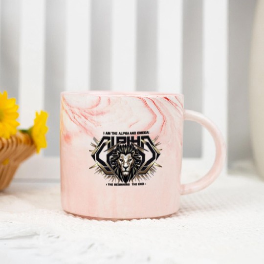 The Eternal King: Alpha & Omega Marble Mugs