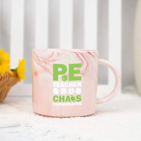 PE teacher chaos coordinator Marble Mugs