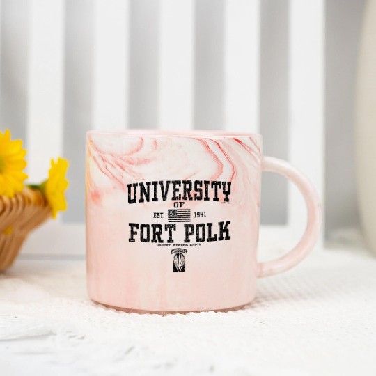 University Of Fort Polk Est. 1941 United States Ar Marble Mugs