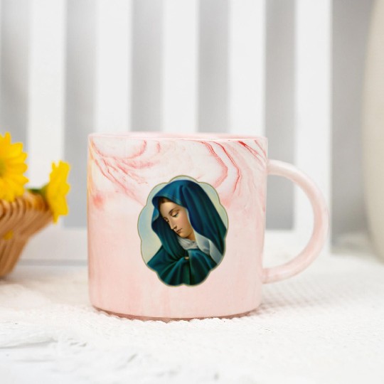 Our Lady of Sorrows Seven Dolours Piety Mater Marble Mugs