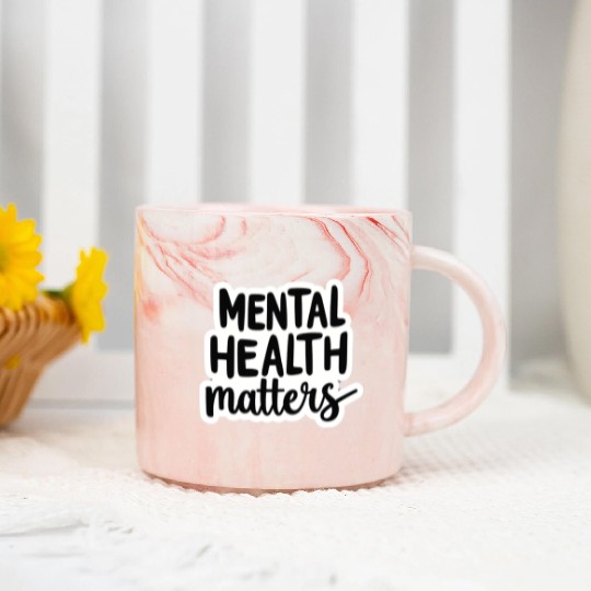 Mental Health Matters Marble Mugs