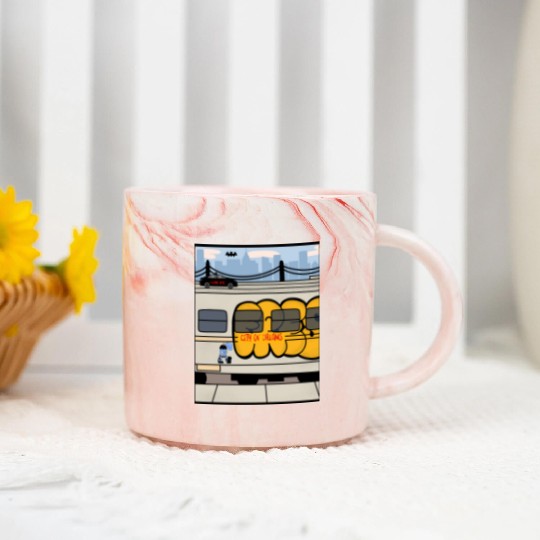 New York City – City of Dreams | NYC Skyline Marble Mugs