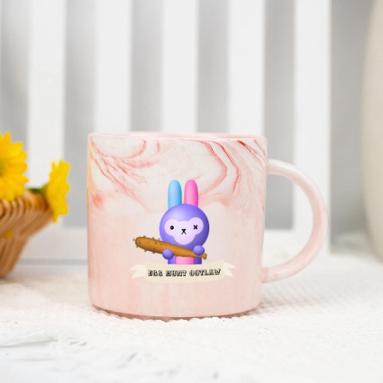 Egg Hunt Outlaw Easter Marble Mugs