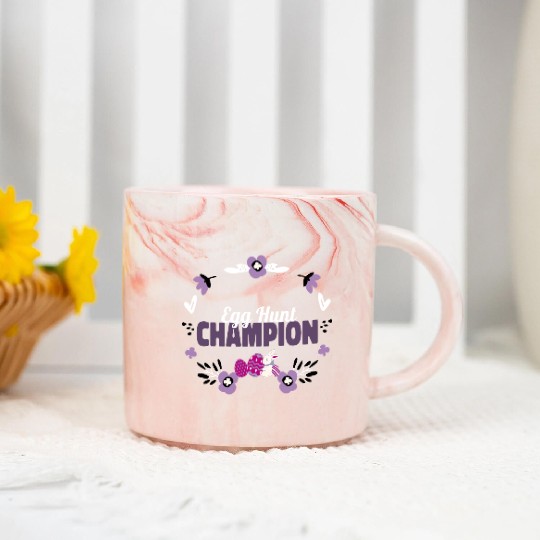 Egg Hunt Champion Easter Marble Mugs