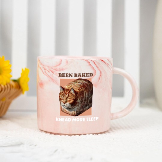 Marble Mugs design generator with a cat shaped bread!!
